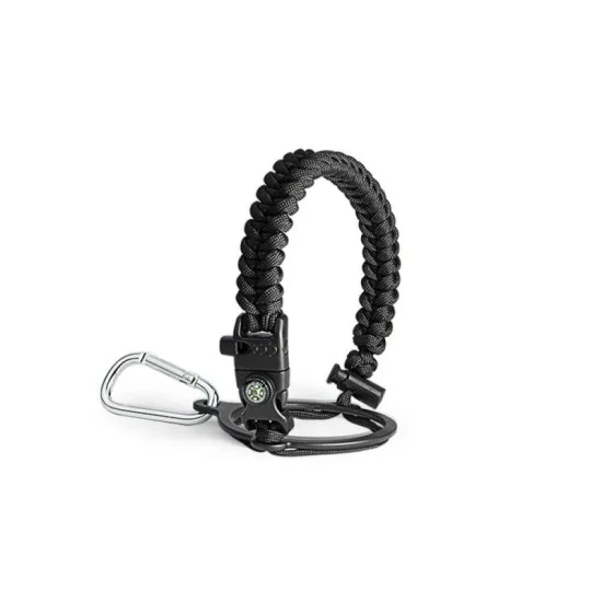 Buzio Paracord Carrier Strap Cord-Fits Wide Mouth Bottle - Black